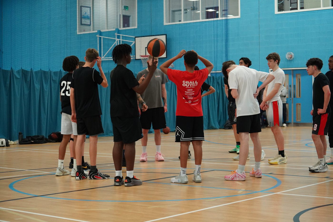 Group drill session