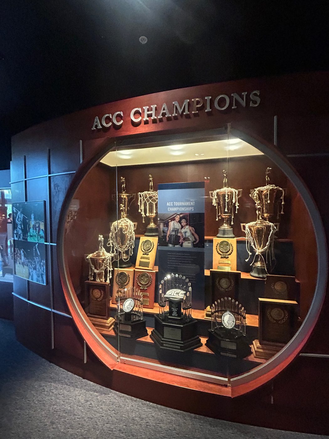ACC Champions trophy case