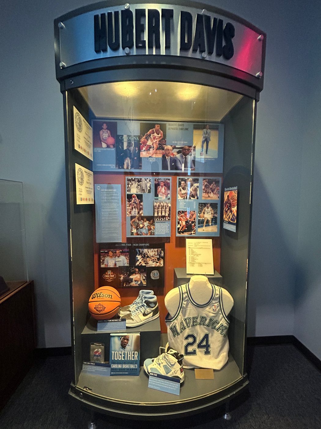 Hubert Davis memorabilia case